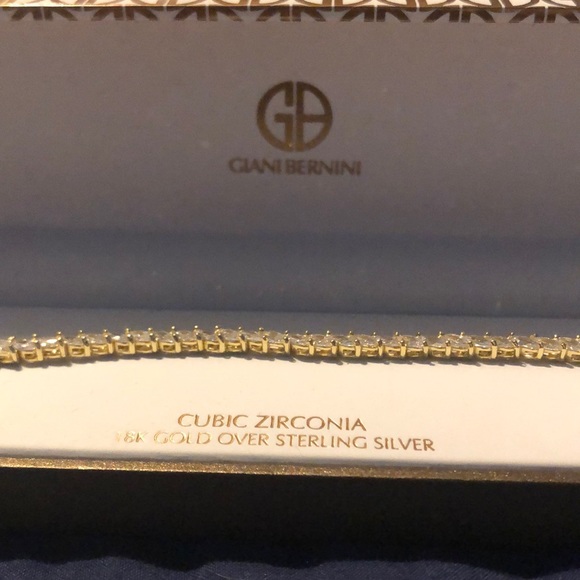 = BRAND NEW = GIANI BERNINI GOLD DIAMOND BRACELET - Picture 6 of 8